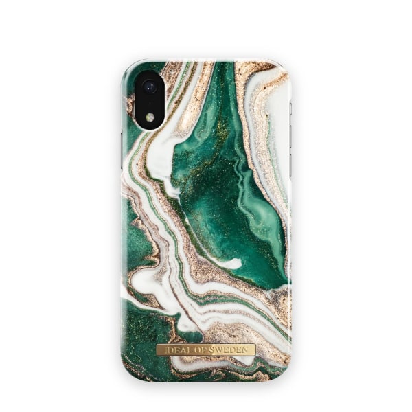 Printed Case iPhone XR Golden Jade Marble