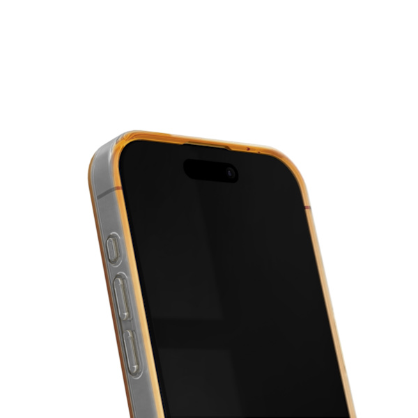 Clear Case iPhone 15 Plus Orange Spritz Orange