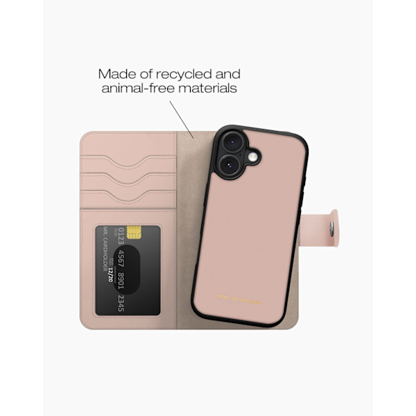 Magnet Wallet+ iPhone 16 Plus Pink