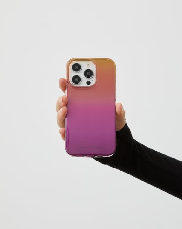 Clear Case iPhone 15 Pro Vibrant Ombre multifärg