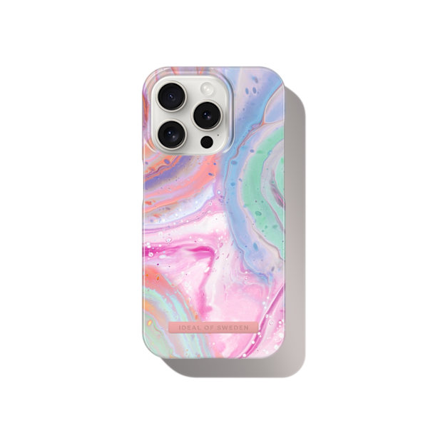 Printed Case MagSafe iPhone 15 Pro Pastel Marble multifärg