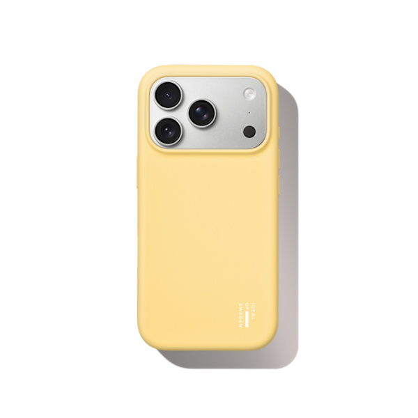 Silicone Case MagSafe iPhone 17 Pro Max Soft Lemon Gul