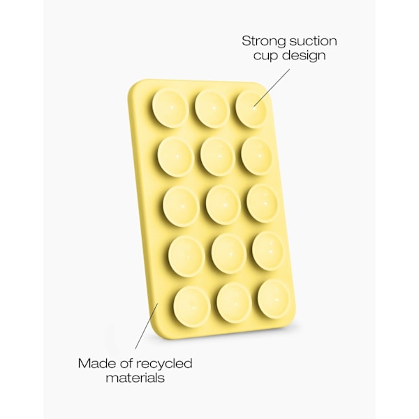 MagSafe Suction Phone Mount Soft Lemon Yellow