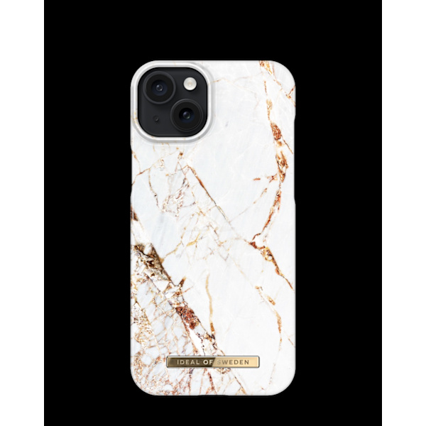 Printed Case iPhone 15 Plus Carrara Gold Vit