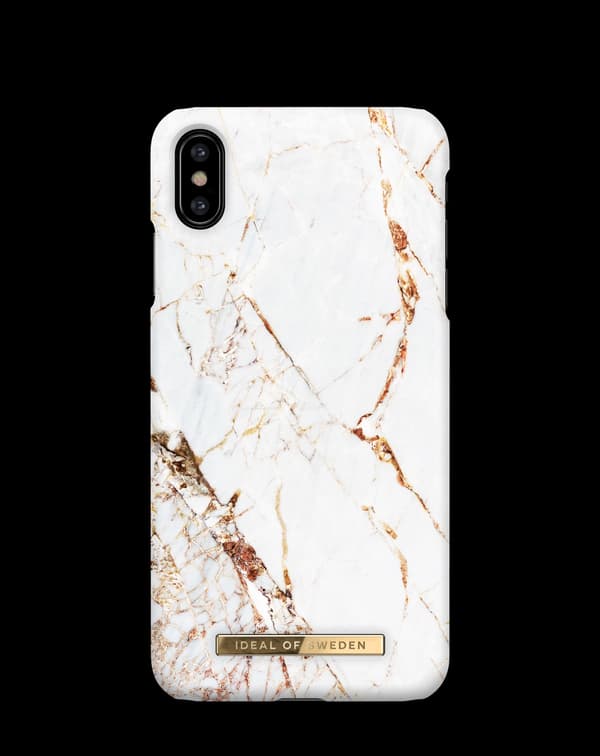 Printed Case iPhone Xs Max Carrara Gold White