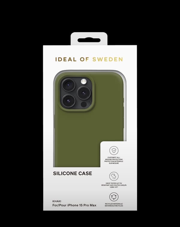 Silicone Case iPhone 15 Pro Max Khaki Green