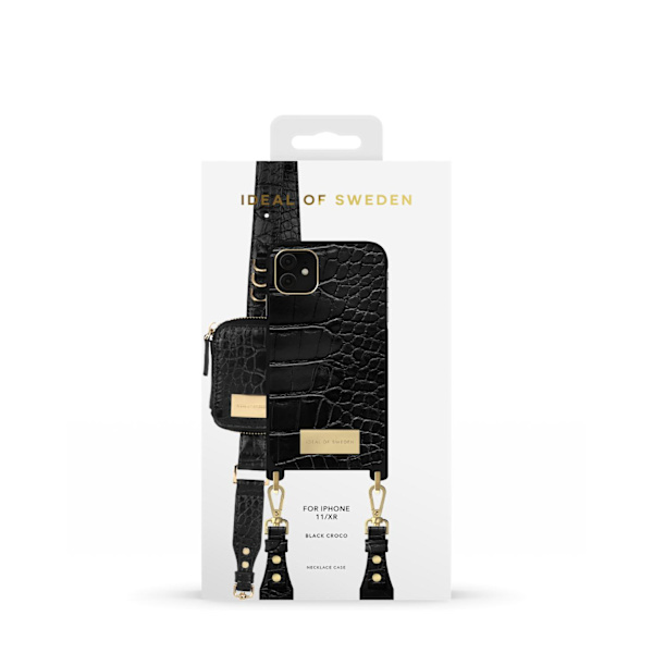 Atelier Necklace iPhone 11/XR Black Croco