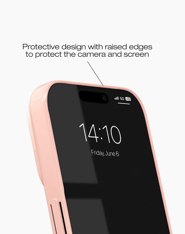 Slim Case MagSafe iPhone 15 Pro Glossy Blush Pink Rosa
