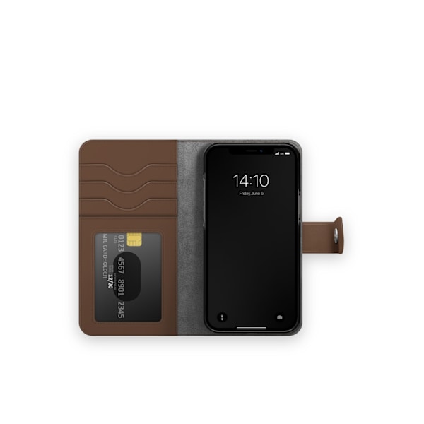 Magnet Wallet+ iPhone 12 / 12 Pro Dark Brown