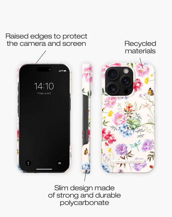 Printed Case iPhone 16 Pro Forever Flower multifärg