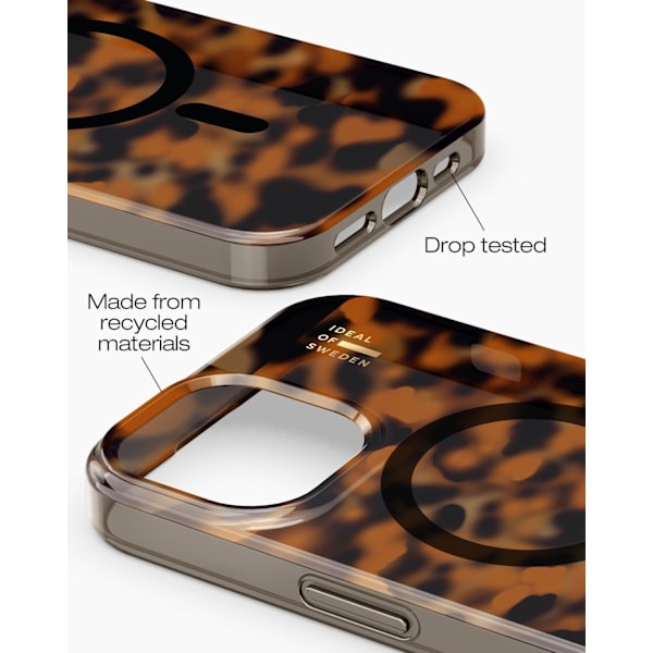 Clear Case MagSafe iPhone 13 / 14 / 15 / 16e Tortoise Brown