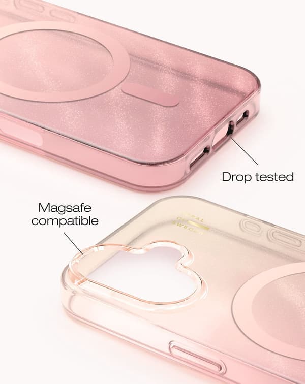 Clear Case MagSafe iPhone 17 Rose Blush Rosa