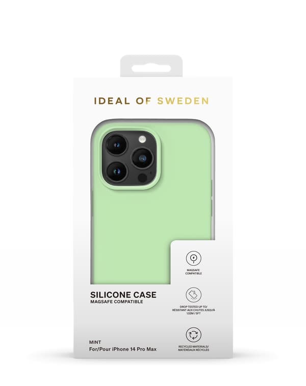 Silicone Case MagSafe iPhone 14 Pro Max Mint Green