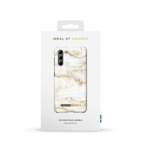 Fashion Case Galaxy S21 Golden Pearl Marble