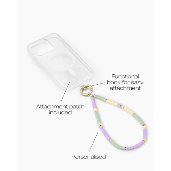Phone Wristlet Strap Rustic Pastel