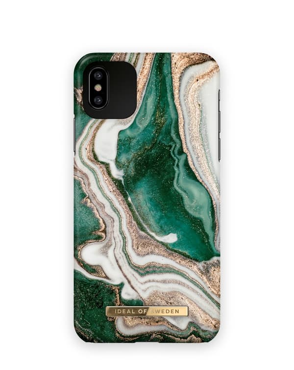 Printed Case iPhone 11 Pro Max / XS Max Golden Jade Marble Green