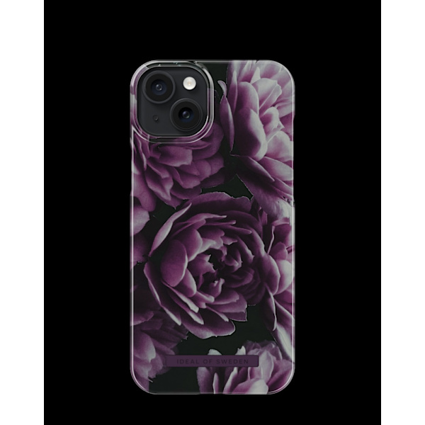 Printed Case iPhone 15 Plus Deep Purple Bloom