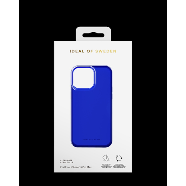 Clear Case iPhone 15 Pro Max Cobalt Blue Blå