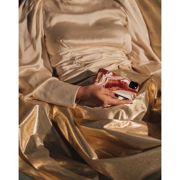 Printed Case iPhone 11 Pro Max / XS Max Golden Rusty Marble Red