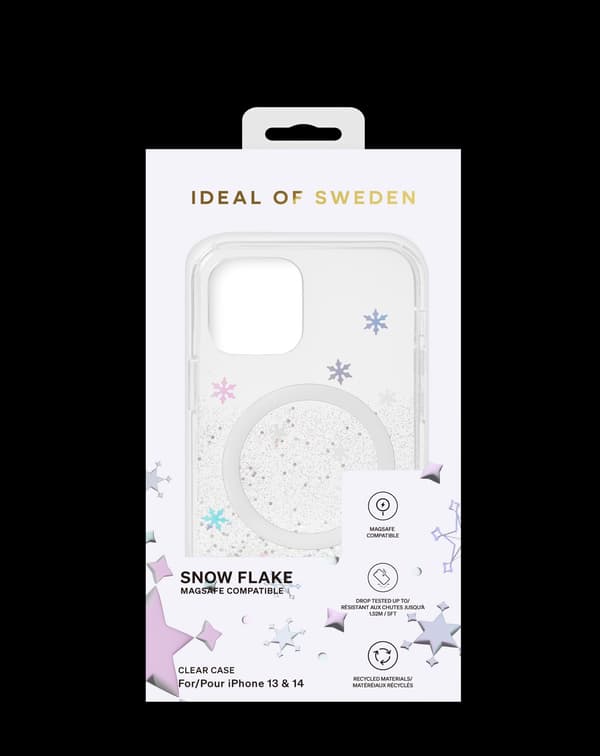 Clear Case MagSafe iPhone 13 / 14 Snowflake Silver