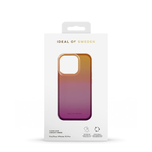 Clear Case iPhone 15 Pro Vibrant Ombre Multicolor