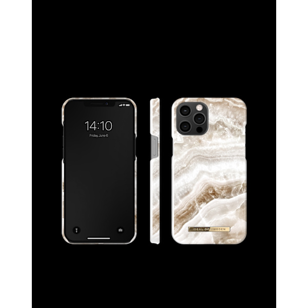 Printed Case iPhone 12 Pro Max Clear Quartz Brown