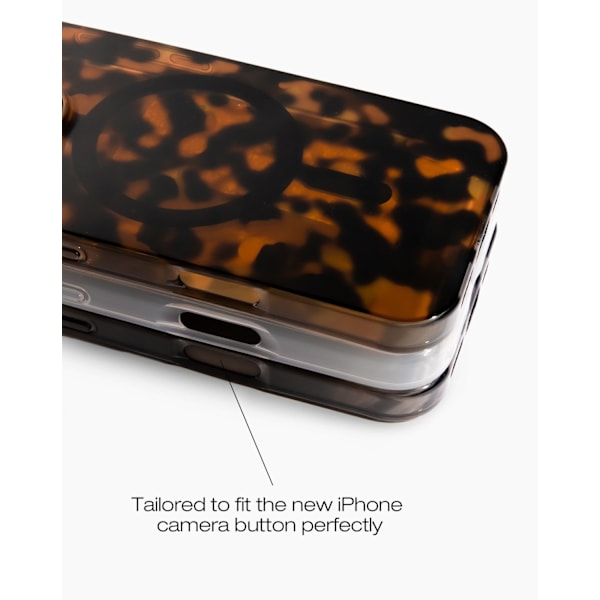 Clear Case iPhone 16 Pro Golden Hearts