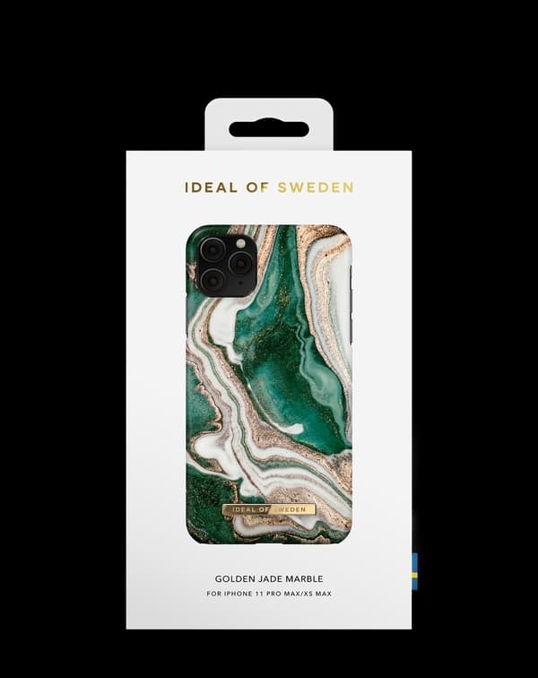 Printed Case iPhone 11 Pro Max / XS Max Golden Jade Marble Green