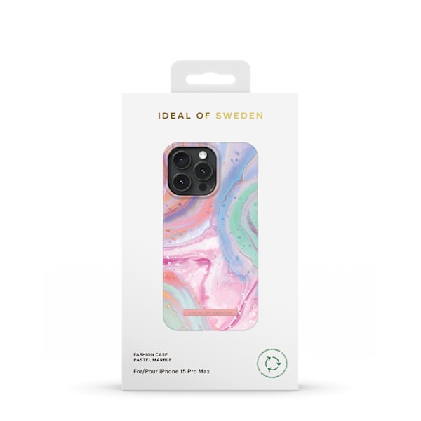 Printed Case iPhone 15 Pro Max Pastel Marble multifärg
