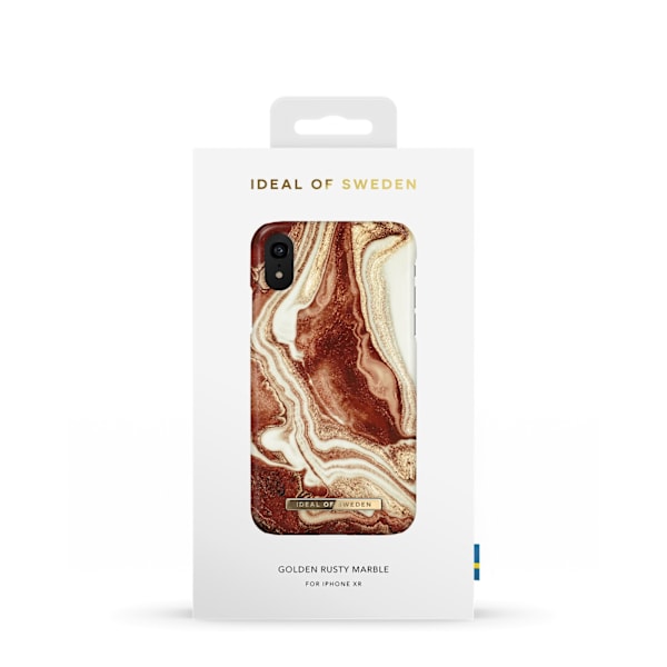 Printed Case iPhone XR Golden Rusty Marble