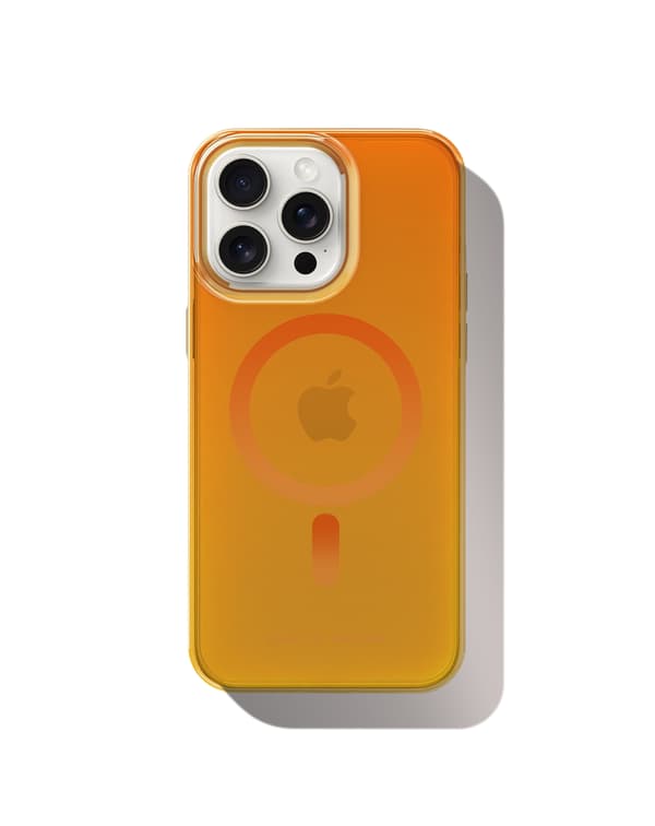 Clear Case MagSafe iPhone 15 Pro Max Orange Spritz Orange