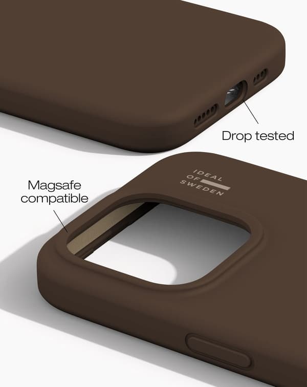 Silicone Case MagSafe iPhone 15 Pro Mocha Mousse Brown