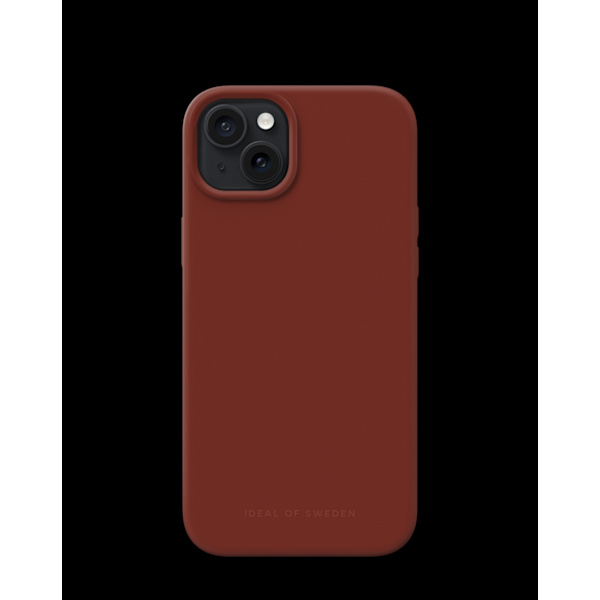 Silicone Case iPhone 15 Plus Dark Amber Brown