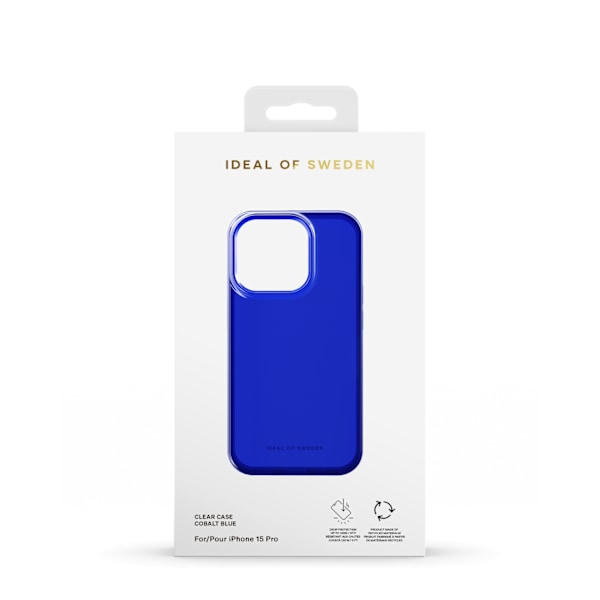 Clear Case iPhone 15 Pro Cobalt Blue Blå