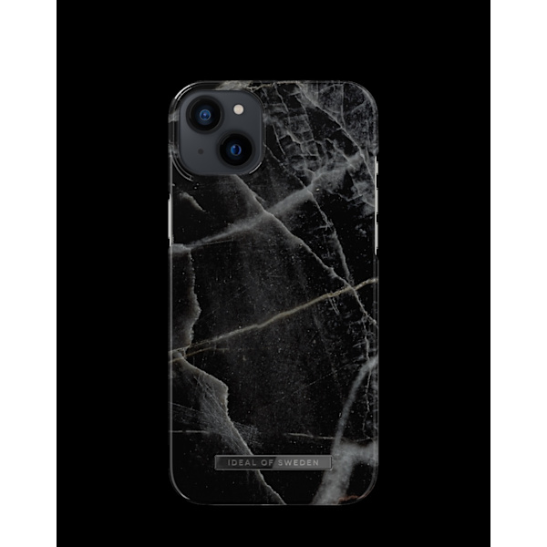 Printed Case iPhone 14 Plus Black Thunder Marble Black