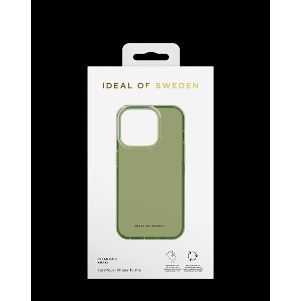 Clear Case iPhone 15 Pro Khaki Grön