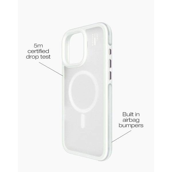 Ideal Bumper Case MagSafe iPhone 16 Pro Max Cloudy White