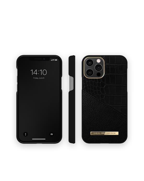 Atelier Case iPhone 12 / 12 Pro Nightfall Croco Black
