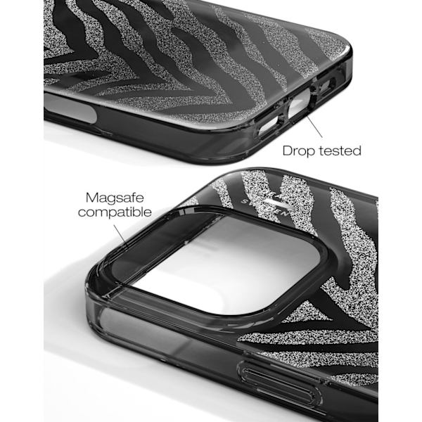 Clear Case iPhone 16 Pro Zebra Mystique