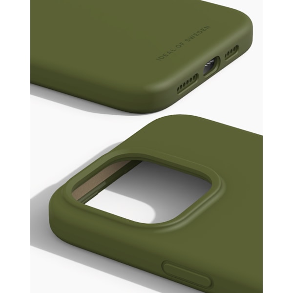 Silicone Case MagSafe iPhone 15 Pro Max Khaki Green