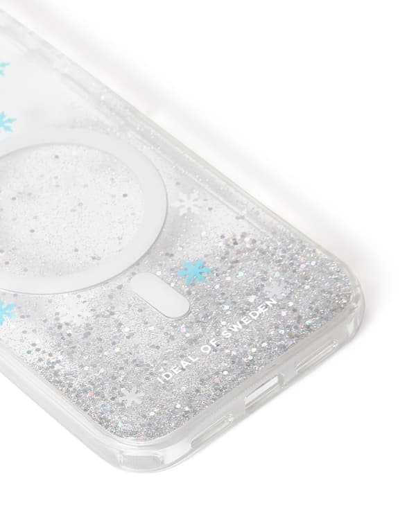 Clear Case MagSafe iPhone 12 / 12 Pro Snowflake Silver