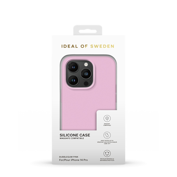 Silicone Case MagSafe iPhone 14 Pro Bubblegum Pink Pink