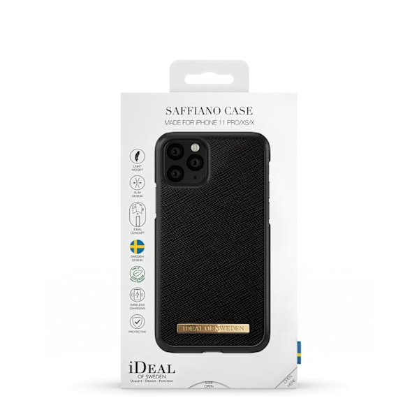 Saffiano Case iPhone 11 Pro / XS / X Black