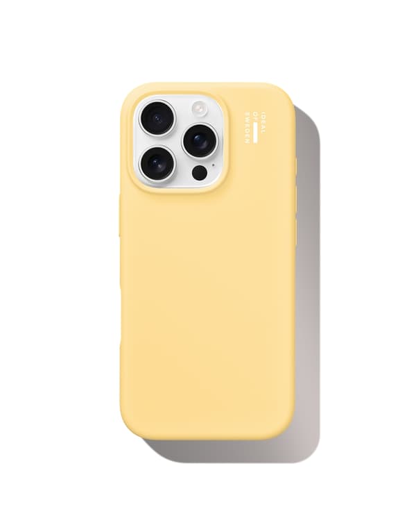Silicone Case iPhone 16 Pro Max Soft Lemon Gul