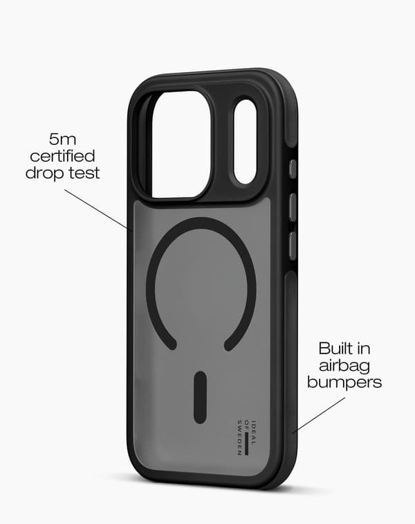 Ideal Bumper Case MagSafe iPhone 17 Pro Black Svart