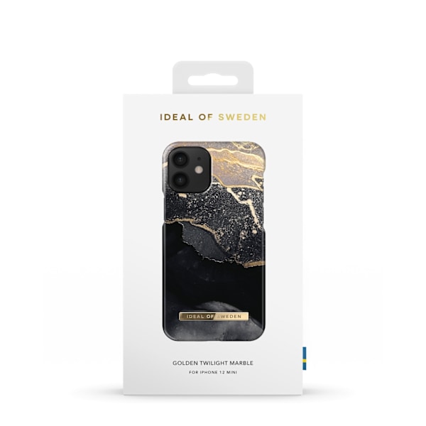 Printed Case iPhone 12 Mini Golden Twilight Black