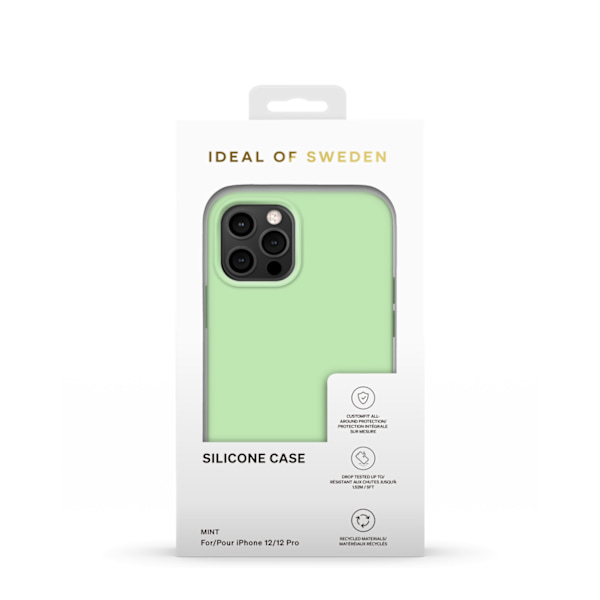 Silicone Case iPhone 12 / 12 Pro Mint Green