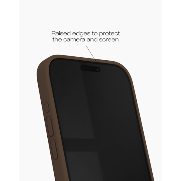 Silicone Case iPhone 15 Pro Mocha Mousse Brun