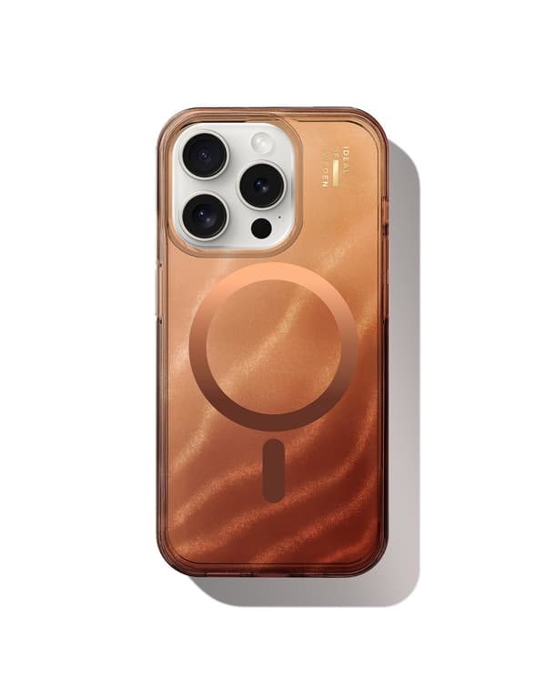 Clear Case MagSafe iPhone 15 Pro Mocha Mousse Brun