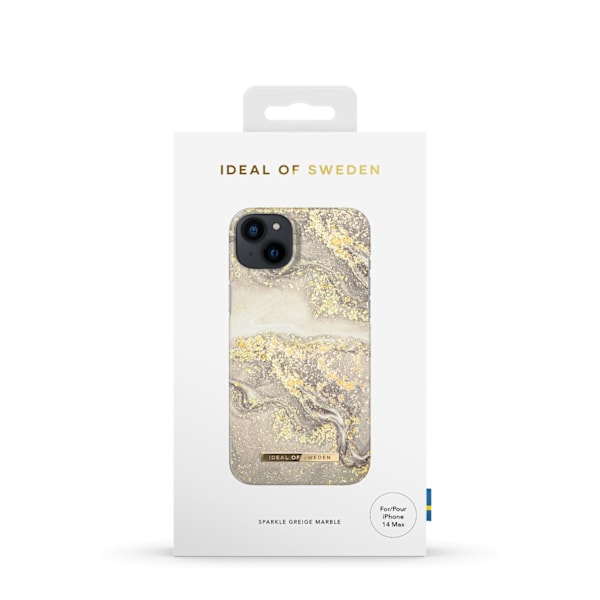 Printed Case iPhone 14 Plus Sparkle Greige Marble